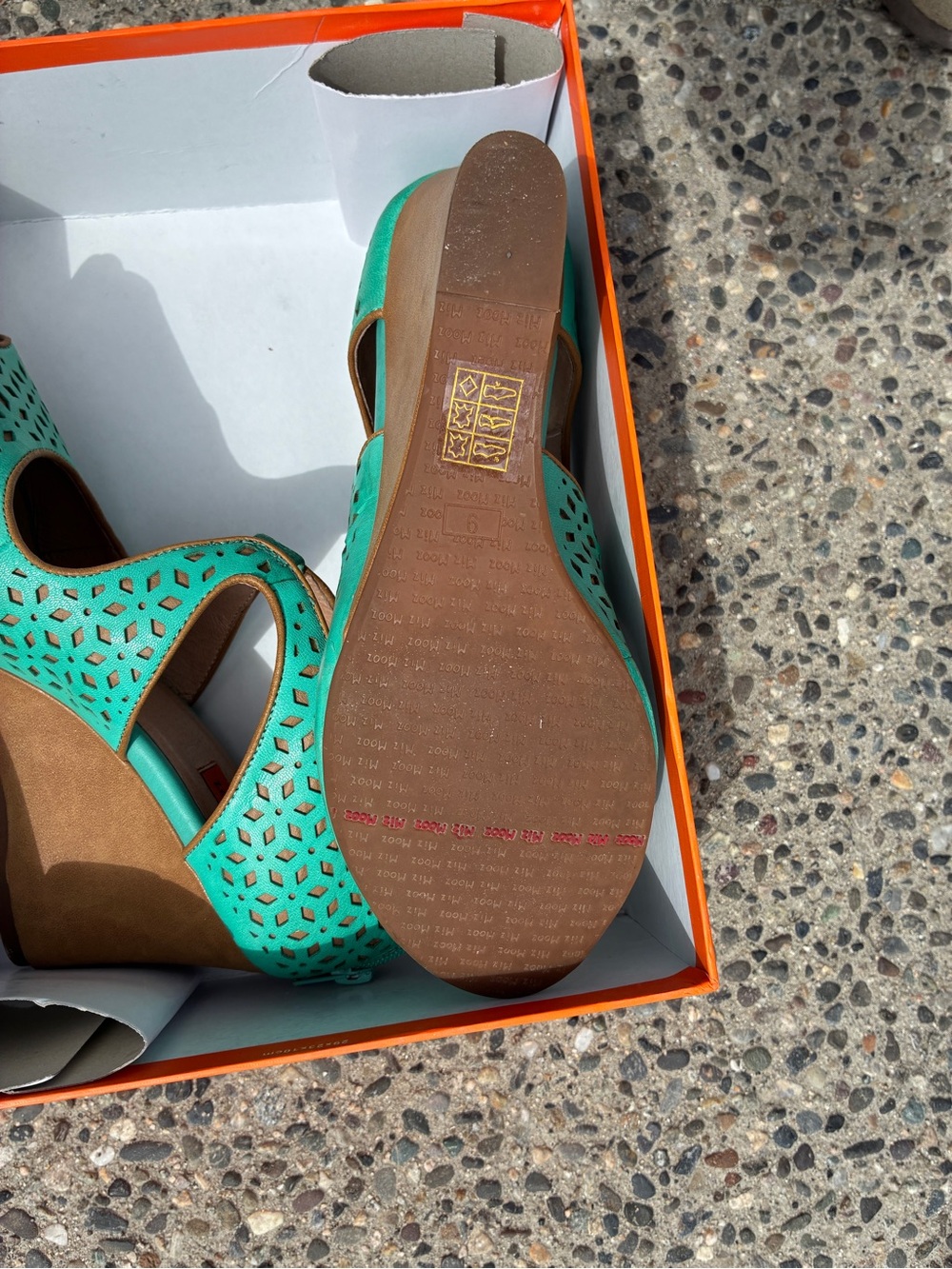 Miz Mooz Laser-Cut Peep-Toe Ankle-Strap Heels - Picture 2 of 3